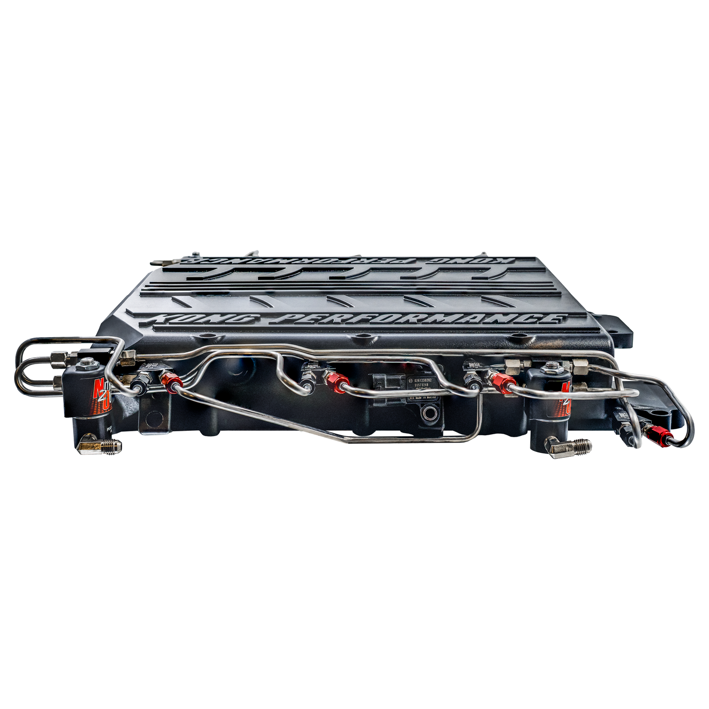 Nitrous Outlet 8 Cylinder Solenoid Forward Wet Direct Port Conversion Kit - Kong Gen3 LSA/LS9 Billet Supercharger Lid