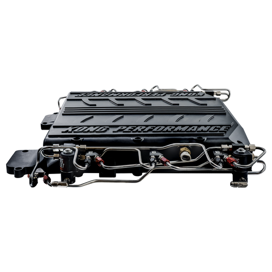 Nitrous Outlet 8 Cylinder Solenoid Forward Wet Direct Port Conversion Kit - Kong Gen3 LSA/LS9 Billet Supercharger Lid