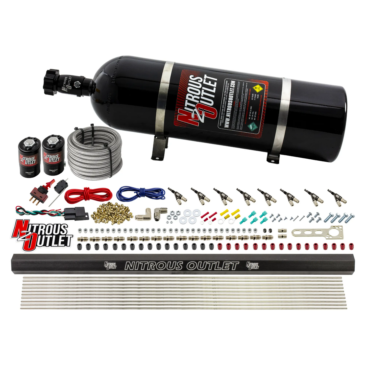 8 Cylinder Direct Port System With Single Injection Rail - .122 Nitrou ...
