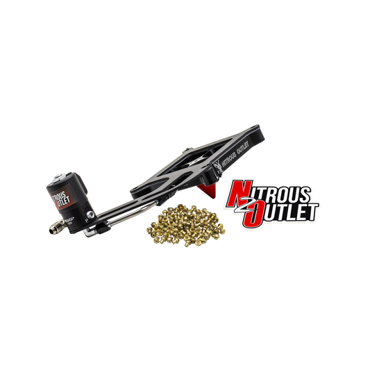 Nitrous Outlet 4150 Stinger 4 Dry Solenoid Forward Conversion Kit - Hard-line/.122 Nitrous Solenoid/Boomerang Solenoid Bracket - (50-500 HP)