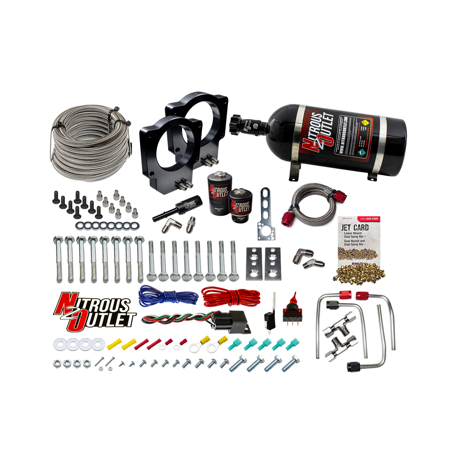 Nitrous Outlet GM LT6 2023-2026 Z06 Corvette Dual 87mm Throttle Body Plate System