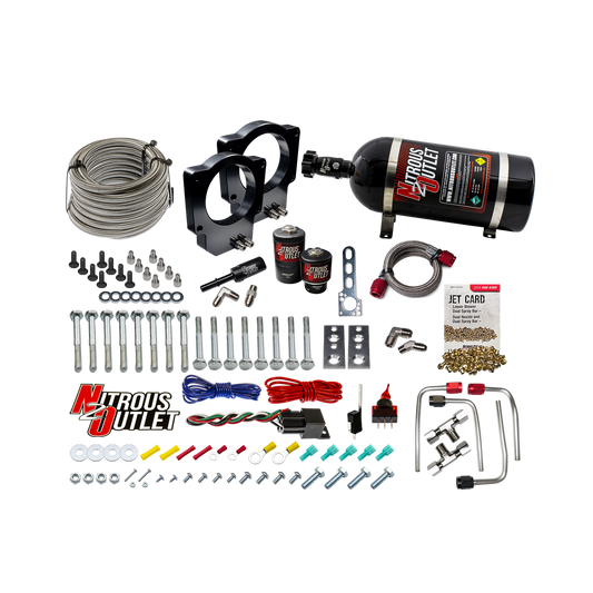 Nitrous Outlet GM LT6 2023-2026 Z06 Corvette Dual 87mm Throttle Body Plate System