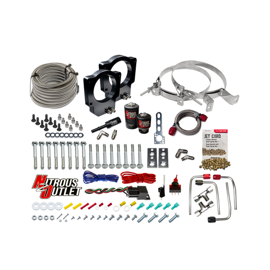 Nitrous Outlet GM LT6 2023-2026 Z06 Corvette Dual 87mm Throttle Body Plate System (No Bottle)