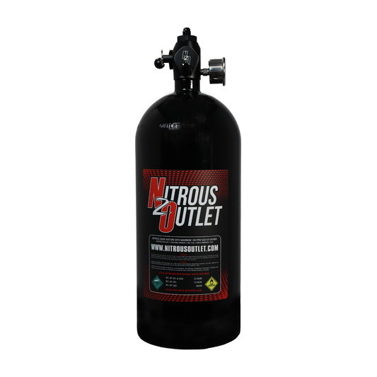Nitrous Outlet 10lb PowerFlow Max Race Ready Nitrous Bottle - .512 ID Ball Valve