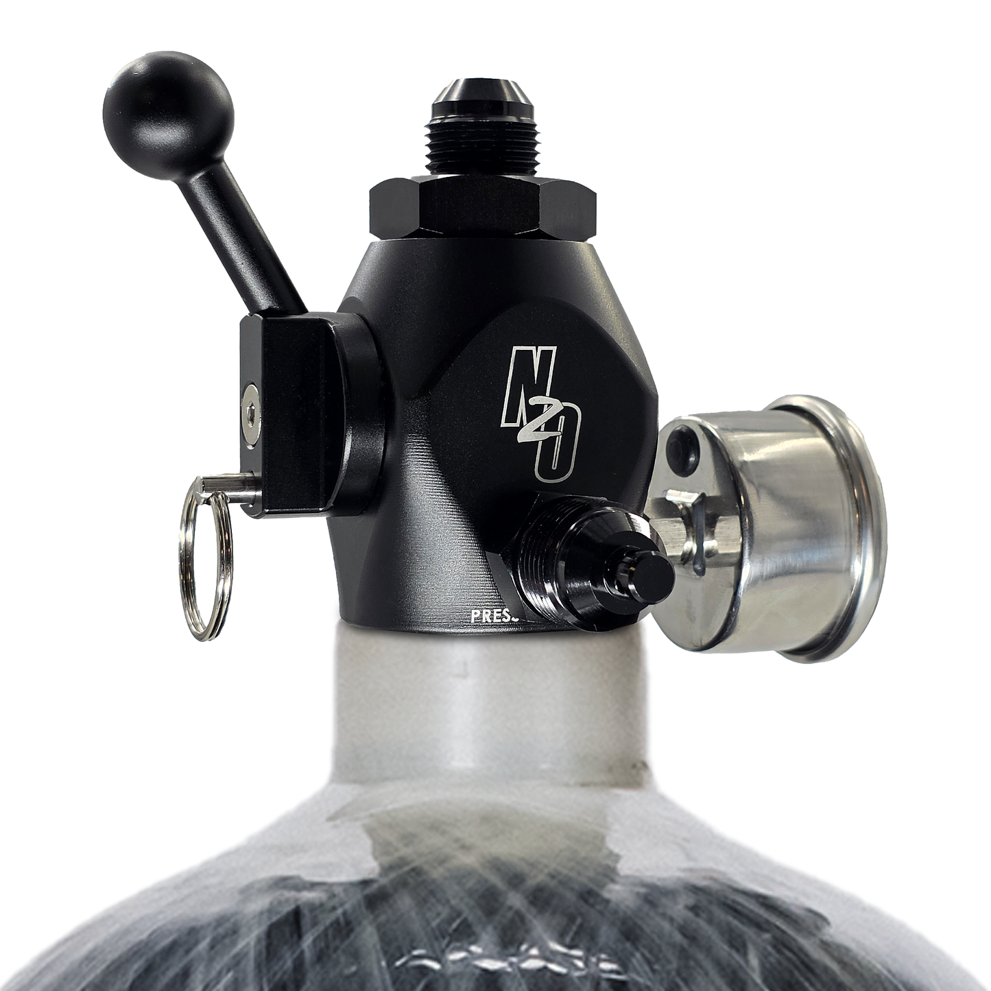 Nitrous Outlet 12lb PowerFlow Max Race Ready Nitrous Bottle - .512 ID Ball Valve