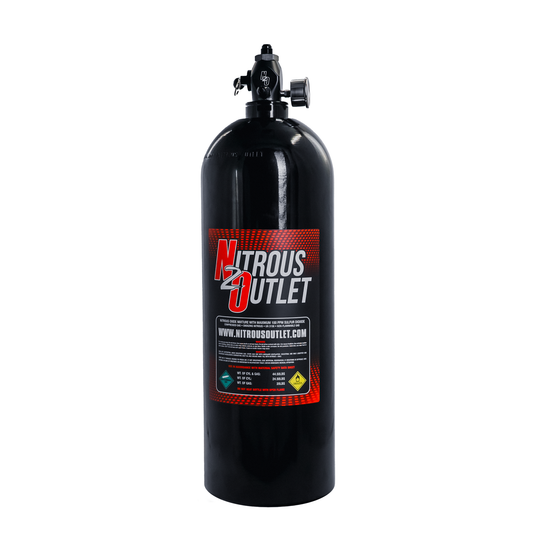 Nitrous Outlet 20lb PowerFlow Max Nitrous Bottle Assembly - .512 ID Ball Valve