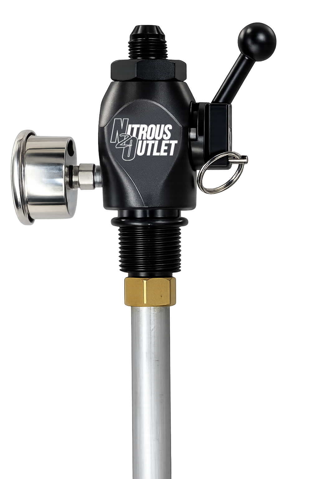 Powerflow Max Billet Bottle Valve - .512 ID Ball Valve (for 5, 10, 12, 15, or 20lb Bottles)