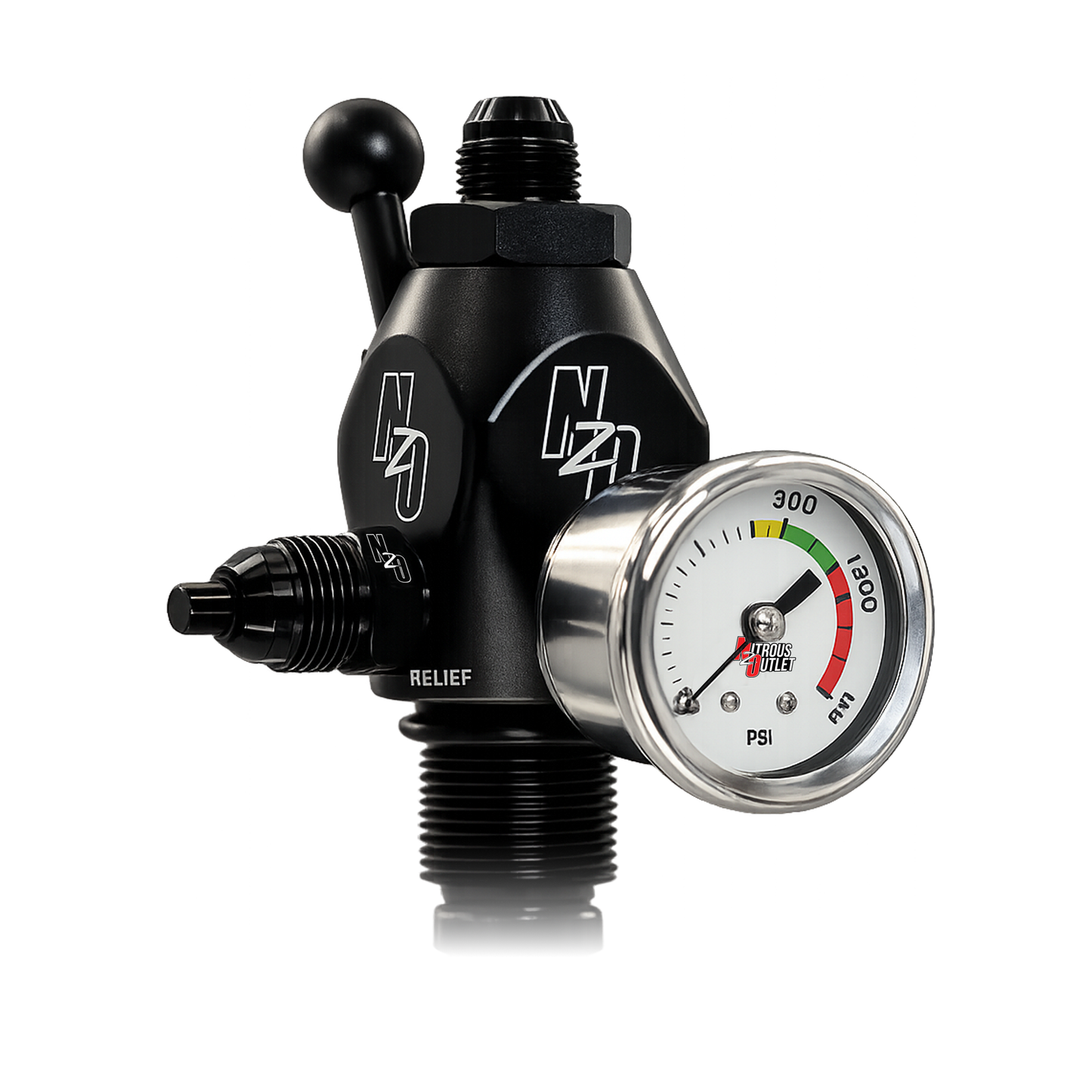 Powerflow Max Billet Bottle Valve - .512 ID Ball Valve (for 5, 10, 12, 15, or 20lb Bottles)