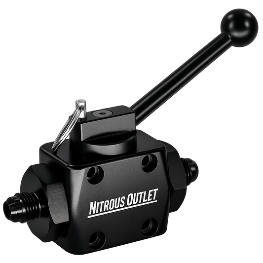 Nitrous Outlet PowerFlow Max Inline Billet Ball Valve - .512" ID (6AN or 8AN)