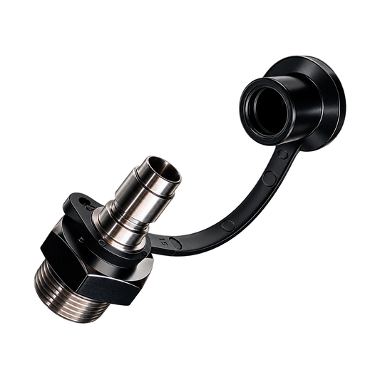 PowerFlow Max Billet Ball Valve Quick Connect Inlet Fitting -.430 ID