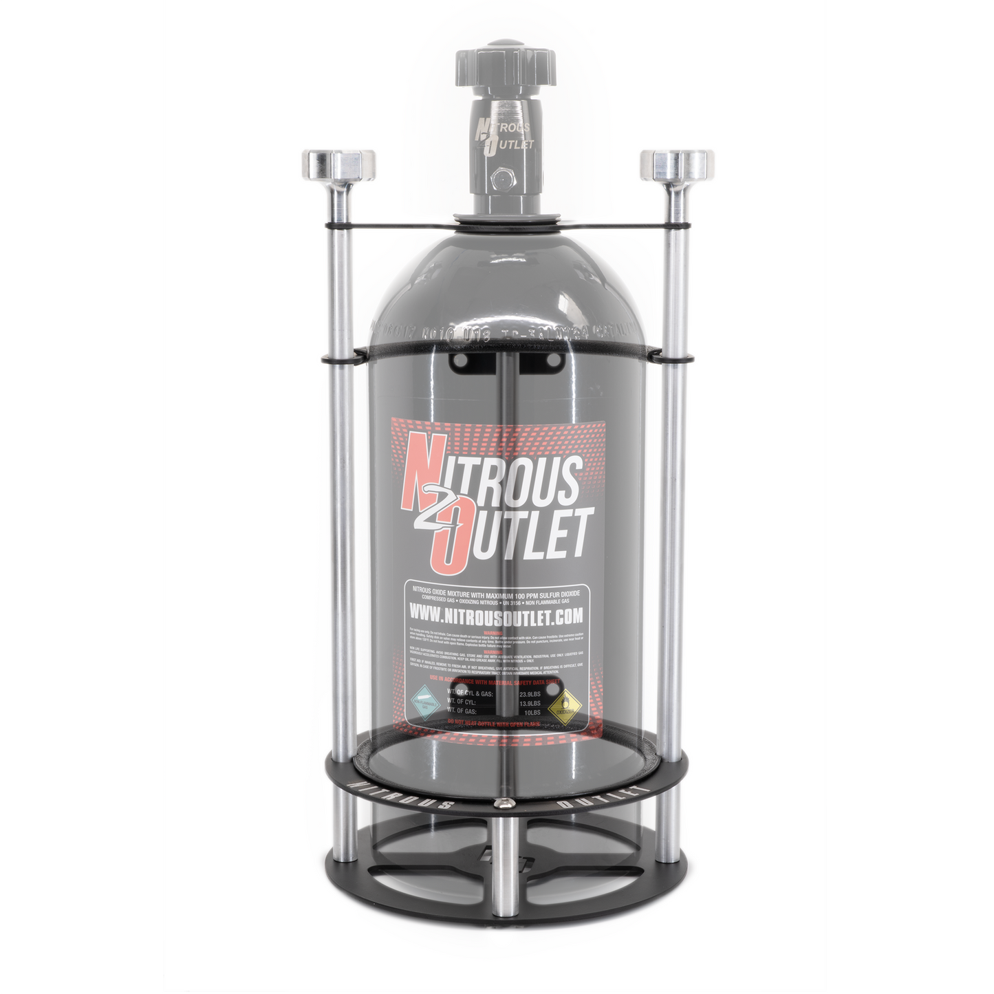 Nitrous Outlet Race-Light Single 10lb Bottle Bracket - Vertical