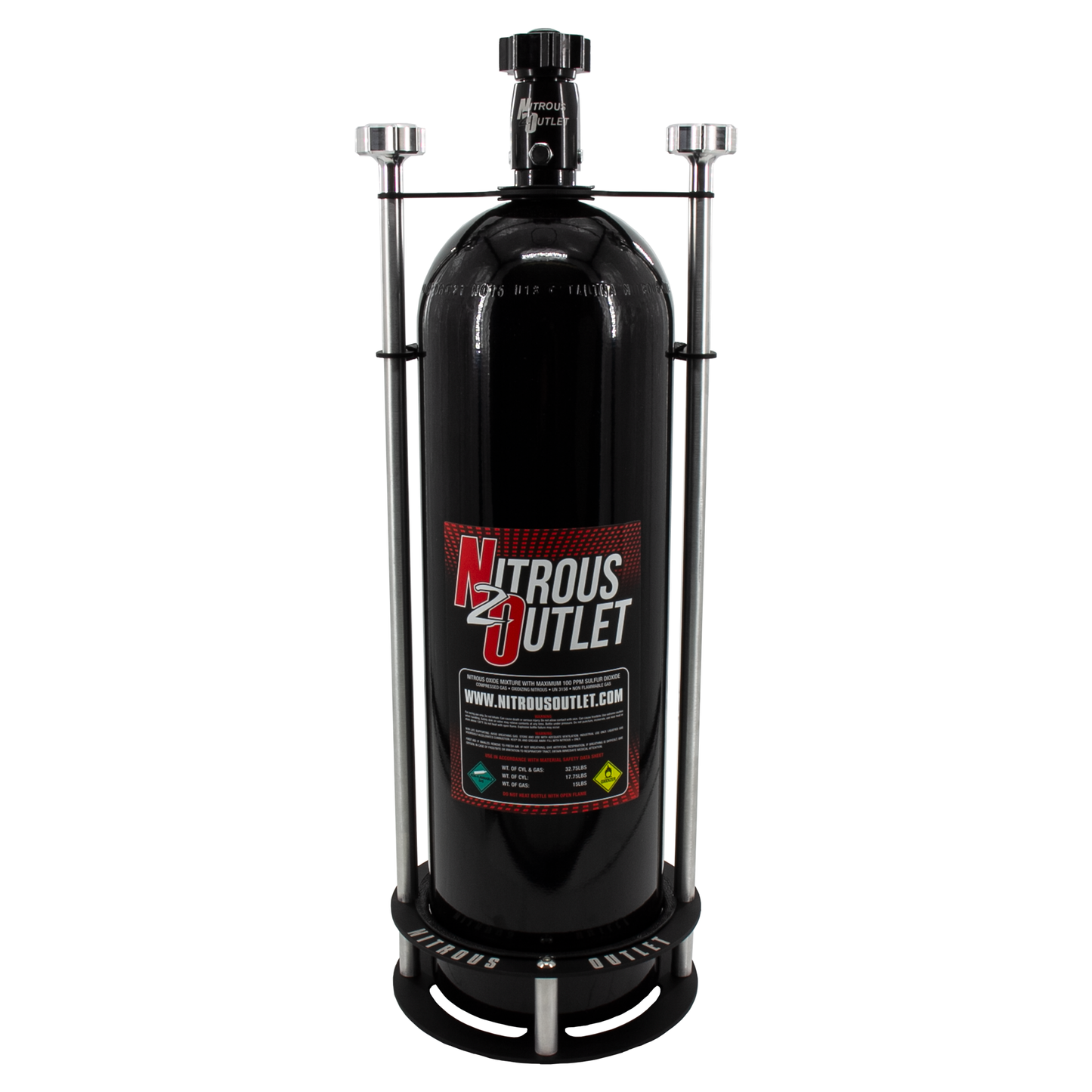 Nitrous Outlet Race-Light Single 15lb Bottle Bracket - Roll Bar Mount