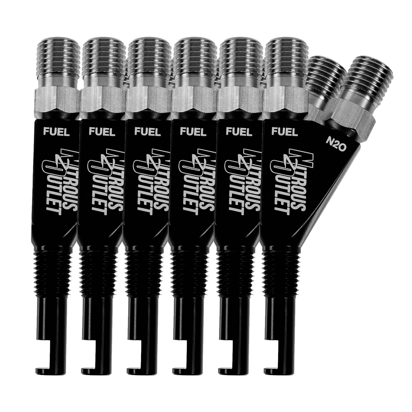 1/16NPT 90° Wet Nitrous Nozzle - 6Pack