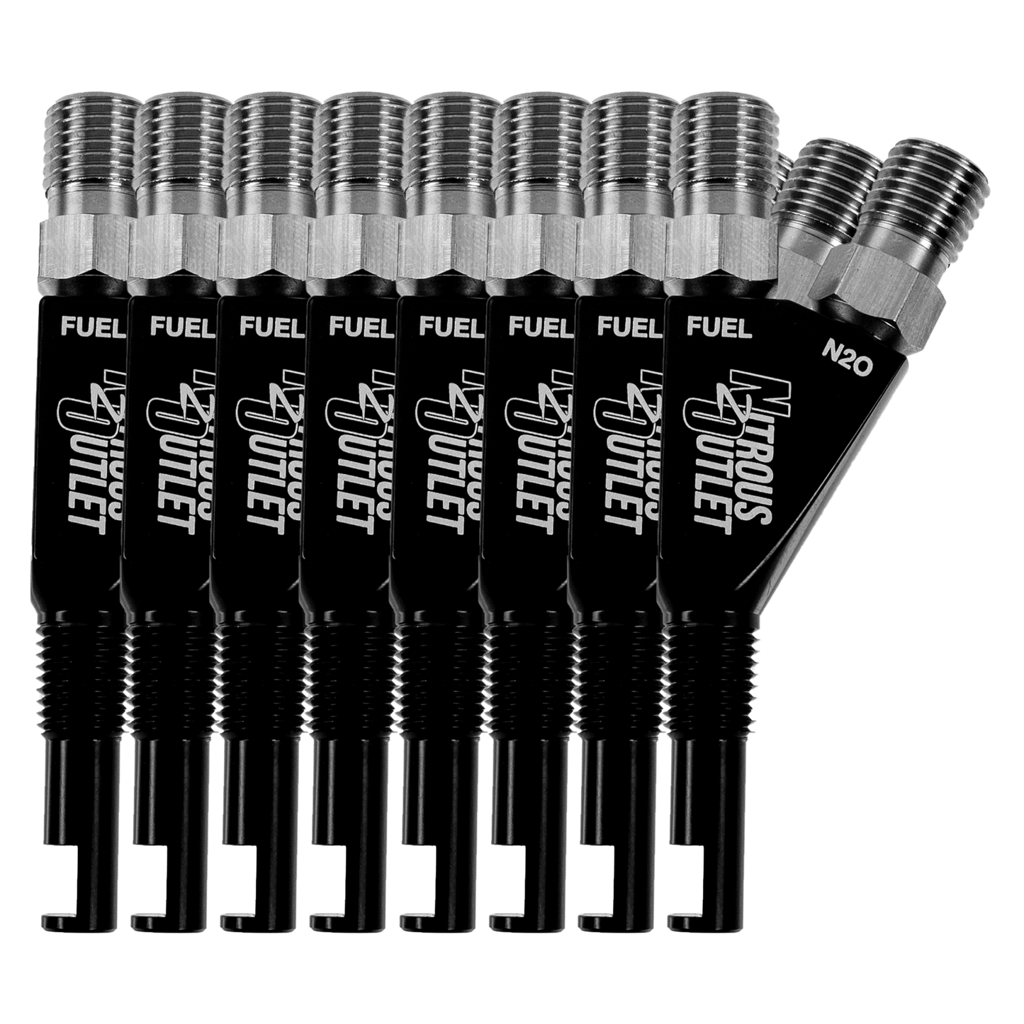 1/16NPT 90° Wet Nitrous Nozzle - 8Pack