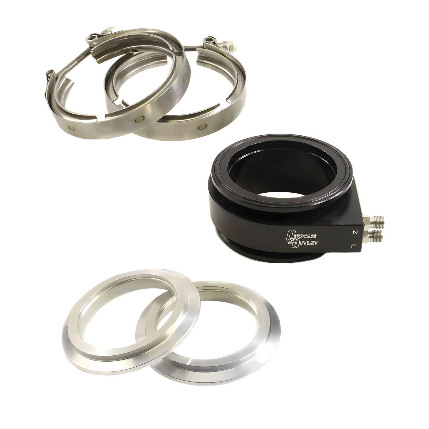 Nitrous Outlet Interspooler 3" Wet/ Dry Nitrous Plate Conversion