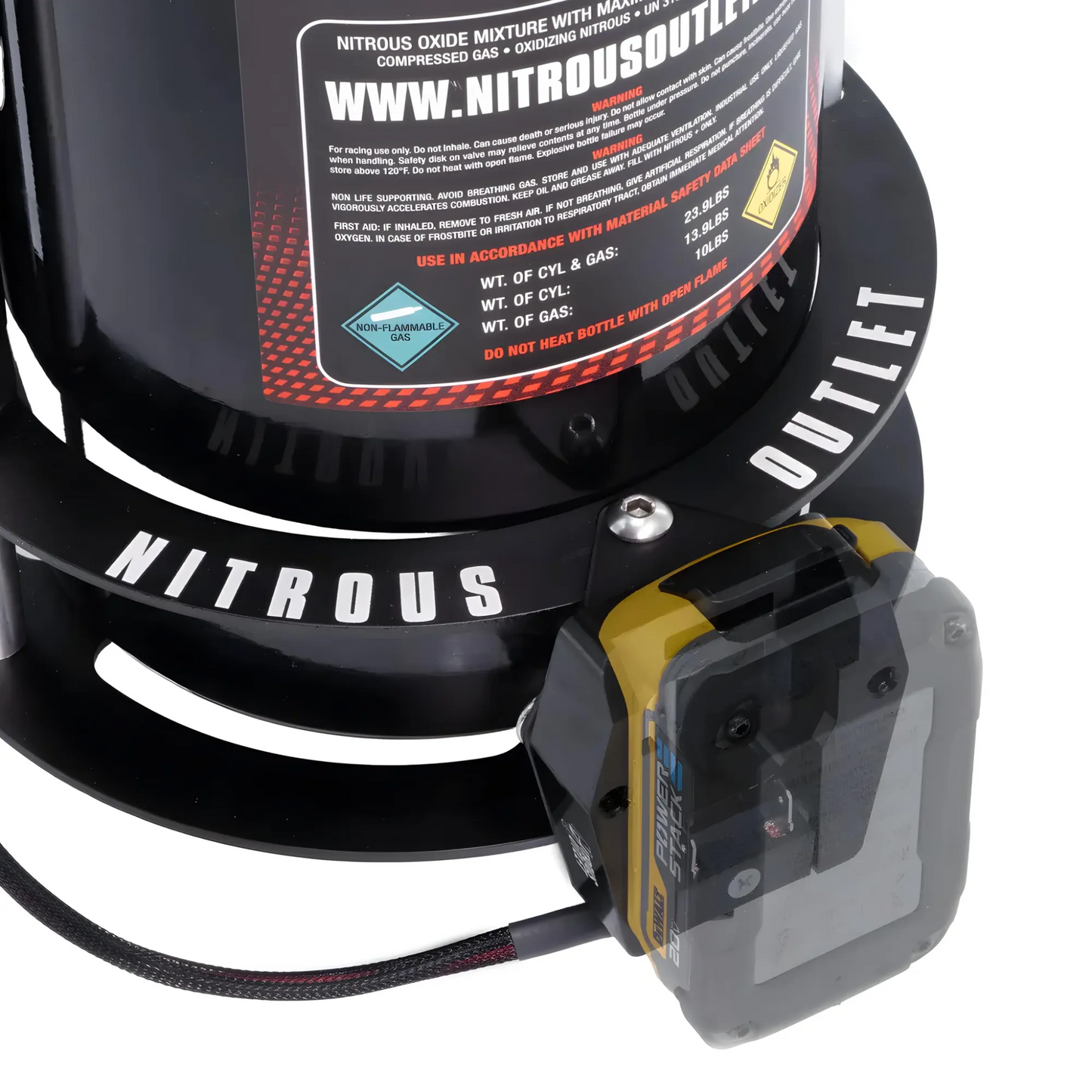 Nitrous Outlet Rechargeable Battery Mount - 20V Dewalt