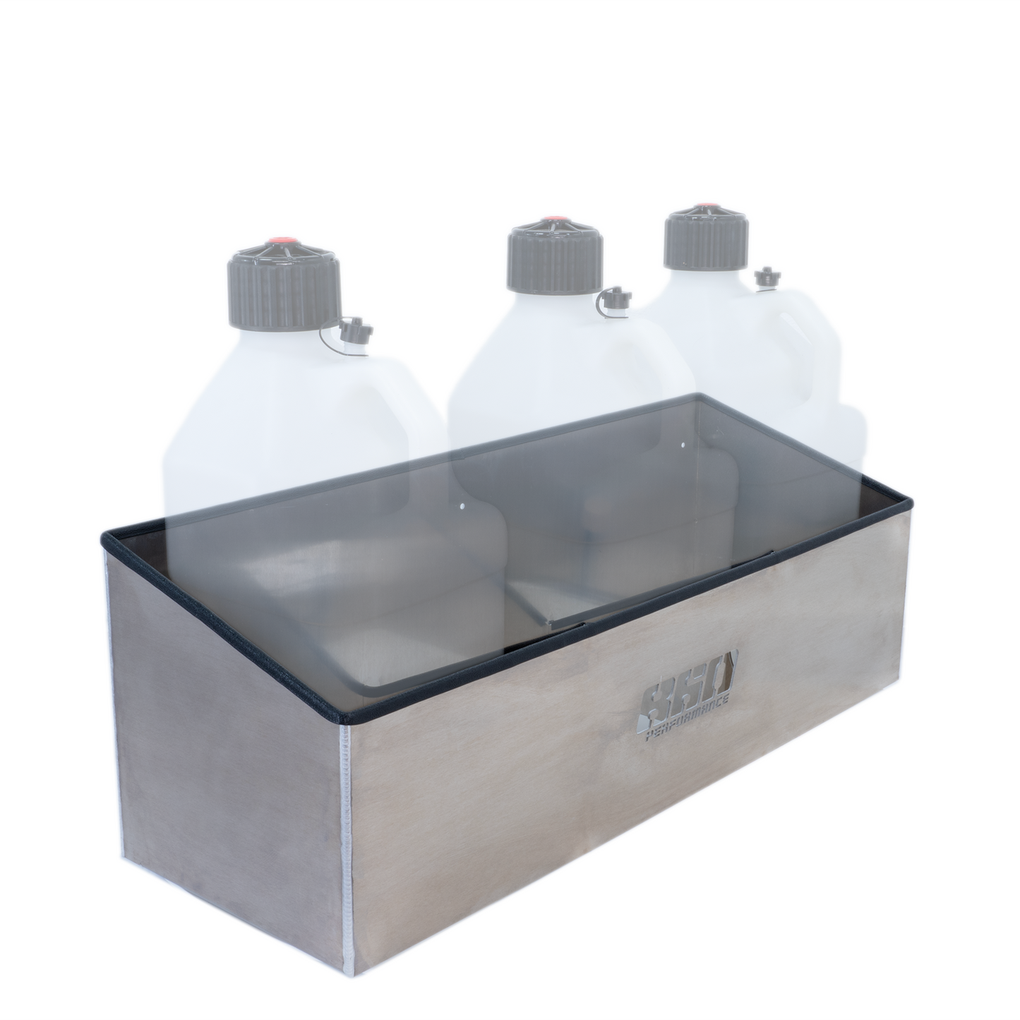 860 Performance Raw Finish Fuel Jug Storage Holder - 3 Jug