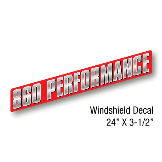 860 Performance Decal - Die Cut (4-3/4" x 24")