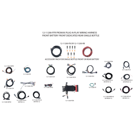 ProMax Plug-N-Play Wiring Harness - Battery Front – Dedicated Front – Rear Bottle Location