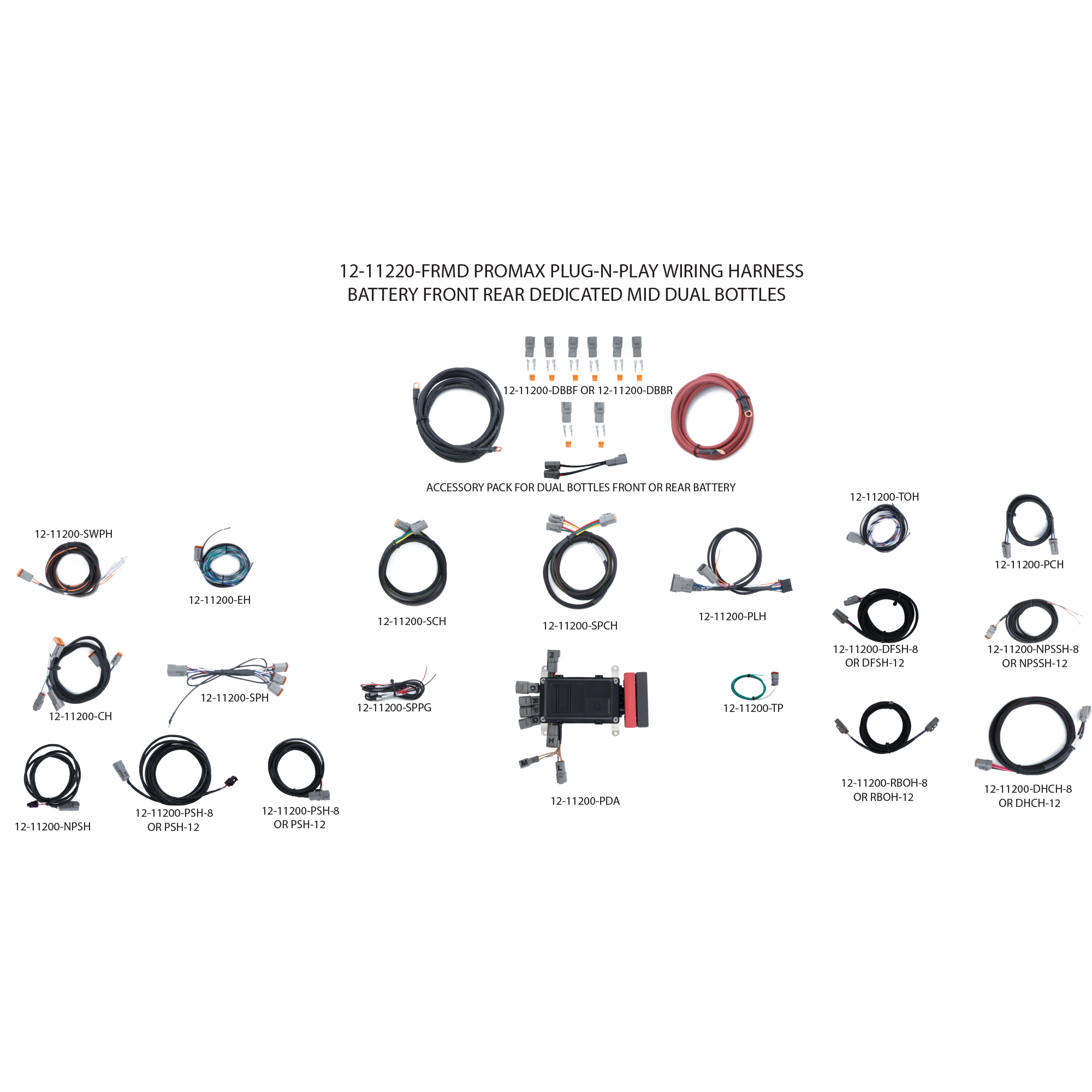 ProMax Plug-N-Play Wiring Harness - Battery Front – Dedicated Rear ...