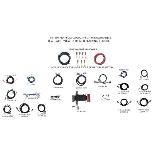 ProMax Plug-N-Play Wiring Harness - Battery Rear – Dedicated Rear- Rear Bottle Location