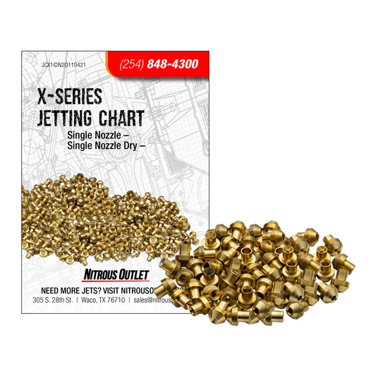 X-Series Single Nozzle Jet Pack - Gas/E85 (5-55 psi)(35-50-75-100-150-200 HP)
