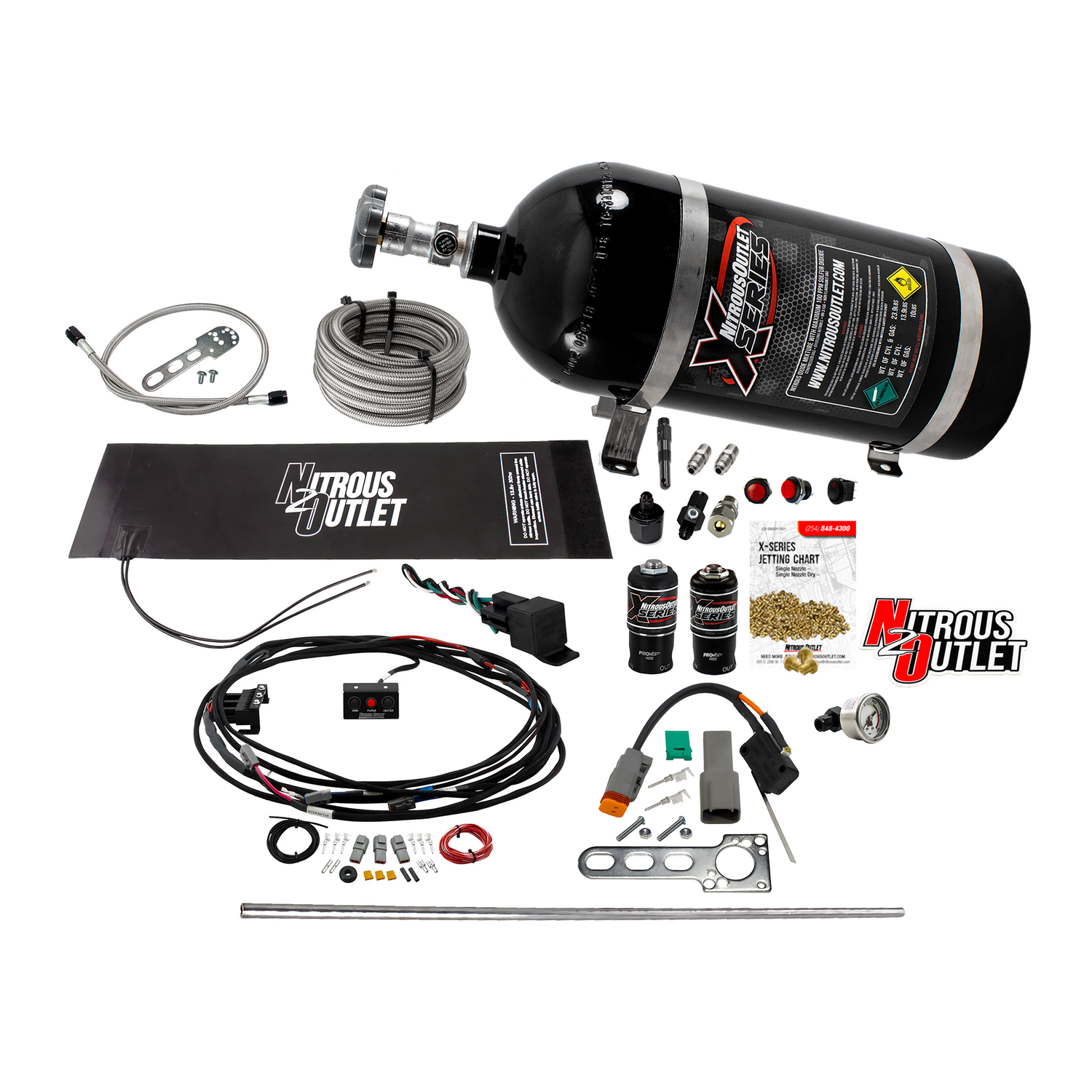 X-Series “Core+3” Plug-N-Play Dry Single Nozzle EFI System Package  - 10lb Bottle