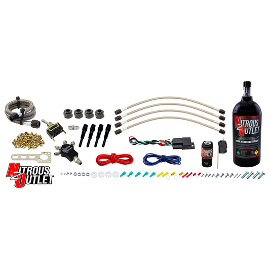 Powersports EFI Four Cylinder, Four Nozzle Dry Nitrous System