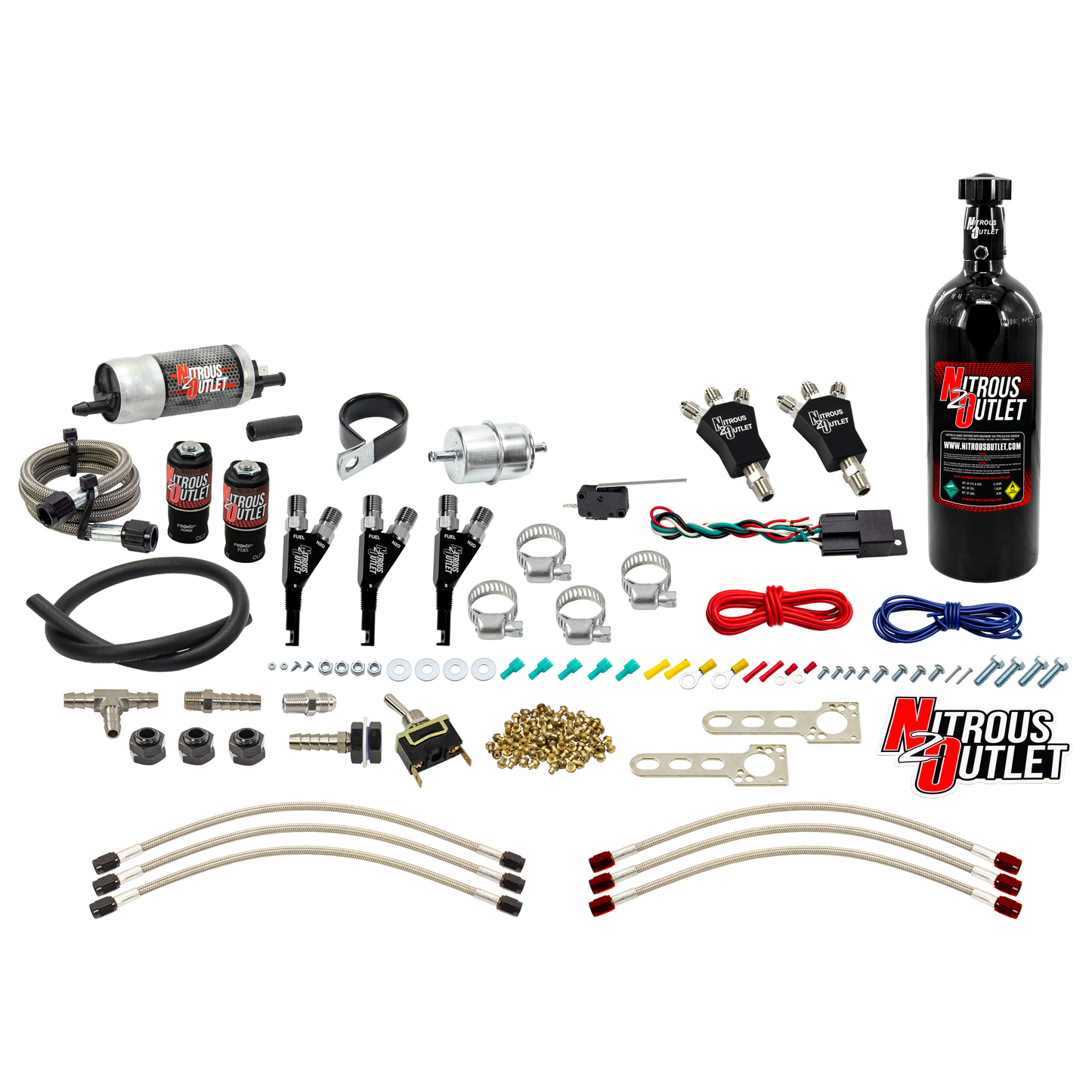 Powersports Carbureted Three Cylinder Nozzle System