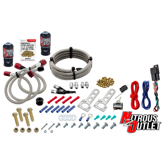 Nitrous Outlet Powersports SxS Single Cylinder Wet Nozzle System