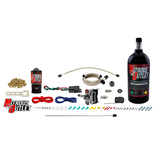 Powersports Single Discharge Hardline Dry Nitrous System