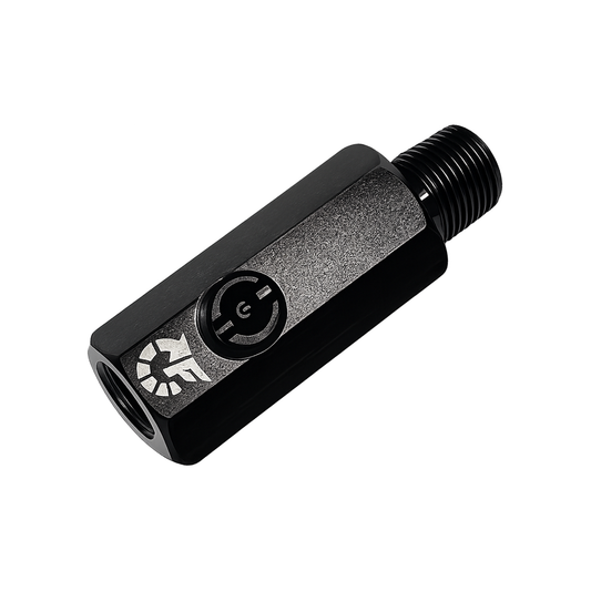 Flo Supply 1/8" NPT Male Swivel To 1/8" NPT Female Adapter With 1/8" NPT Port