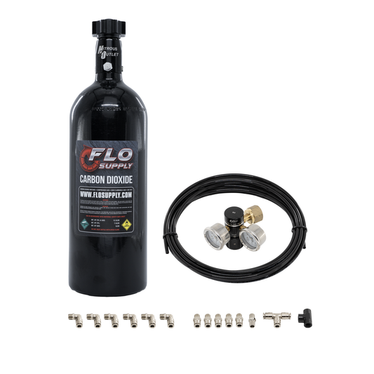 Flo Supply Single Wastegate CO2 Plumbing Kit - 5lb Bottle / No Bracket