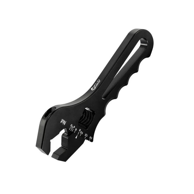 Flo Supply Adjustable AN Wrench 2-Piece Bundle — V-Jaw + Flat Jaw