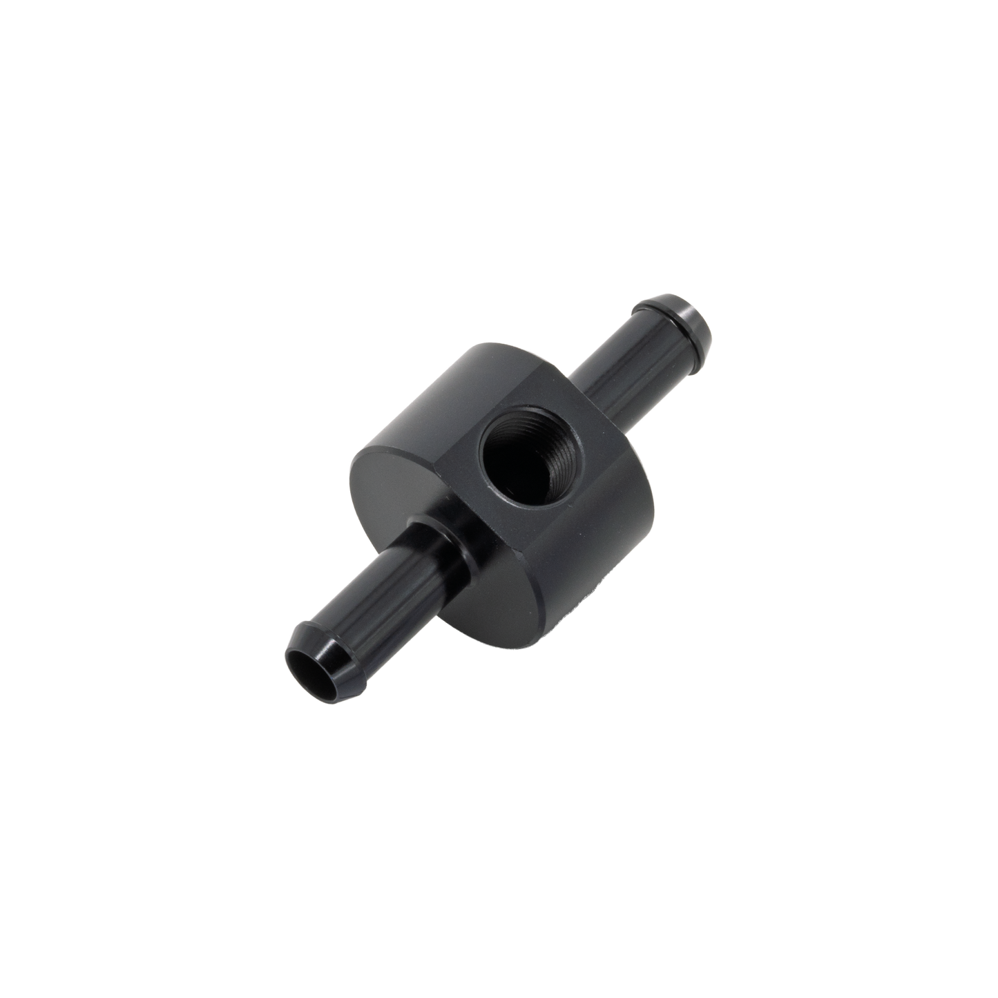 Inline 3/8" Hose Barb Adapter with 1/8" NPT Side Port