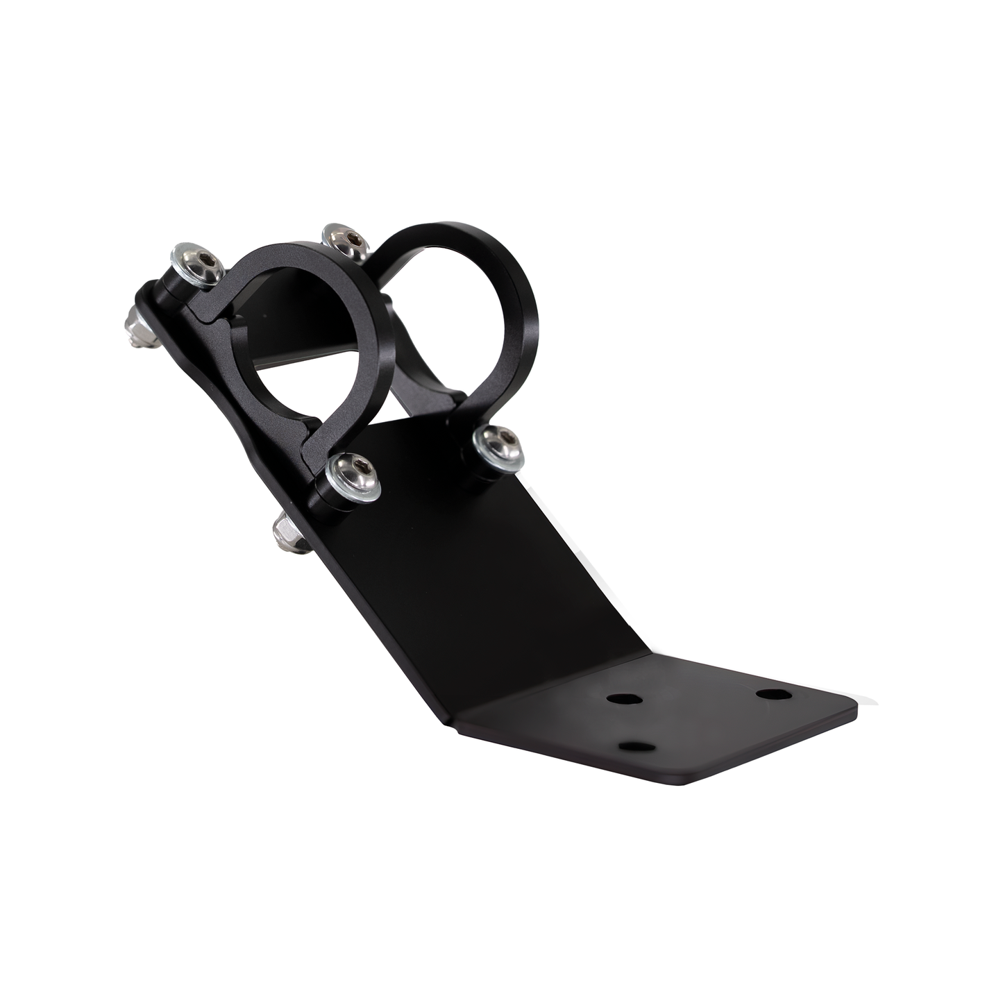 Black bracket with loops on white background
