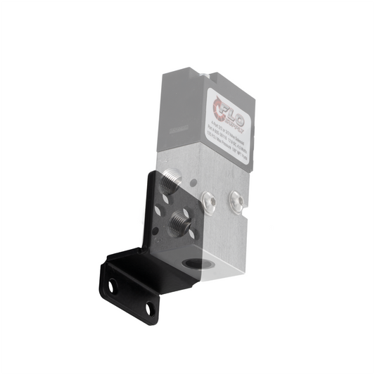 Flo Supply Stepped Solenoid Bracket for Single 4-Port Solenoid Valve