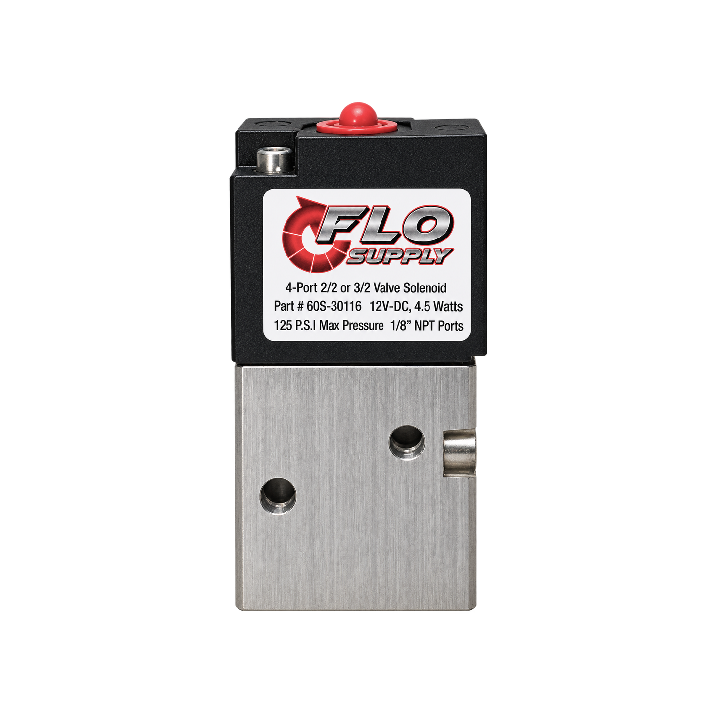 Flo Supply 4 Port Solenoid Valve - (2/2 or 3/2 Valve)