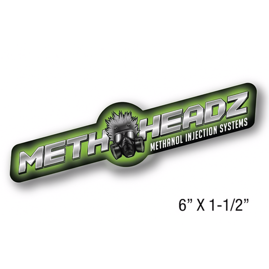 MethHeadz Promotional Decal - Contour Cut 6" x 1-1/2"