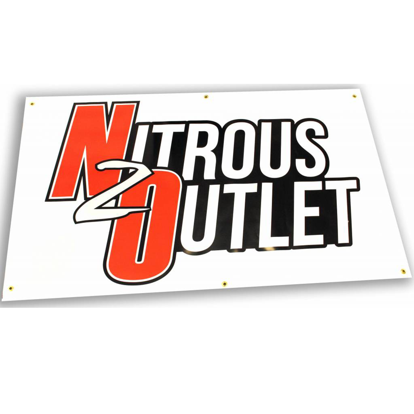 Nitrous Outlet White Promotional Banner (5'x3')