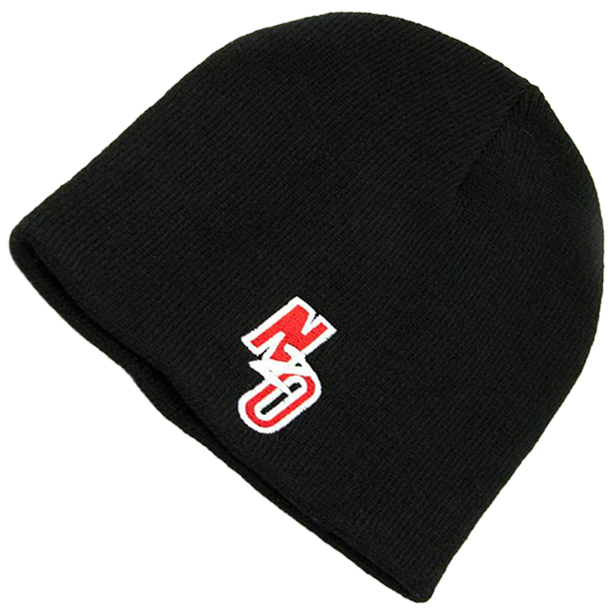 Black Beanie with Nitrous Outlet logo (Non fold up style)
