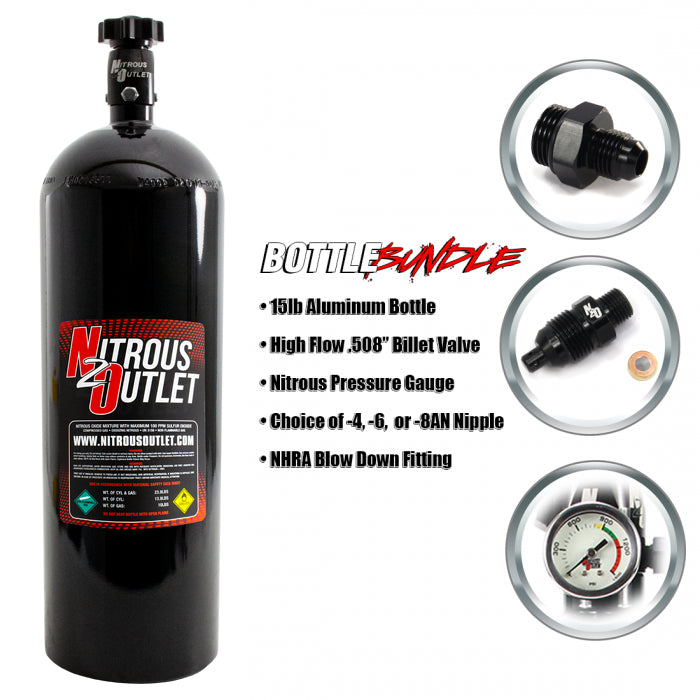 Nitrous Notebook 15lb Nitrous Bottle Bundle! – Nitrous Outlet