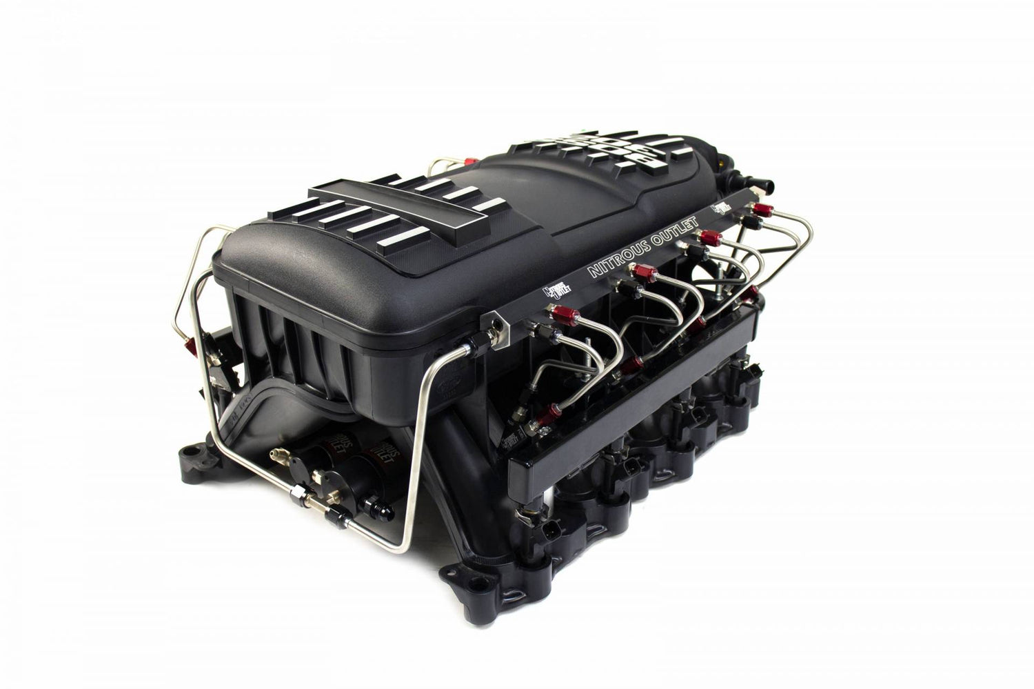 BOSS 302 Intake equipped with a Single Stage Direct Port Nitrous Syste ...