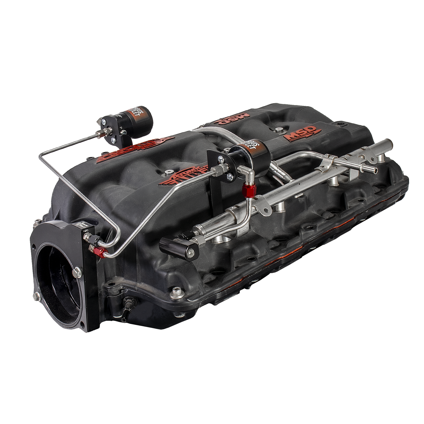 MSD Atomic AirForce LS1 Intake Hard-Lined Plate System for Aftermarket Fuel Rails