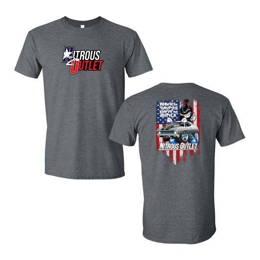 "Whack The Throttle" T-Shirt - Heather Grey
