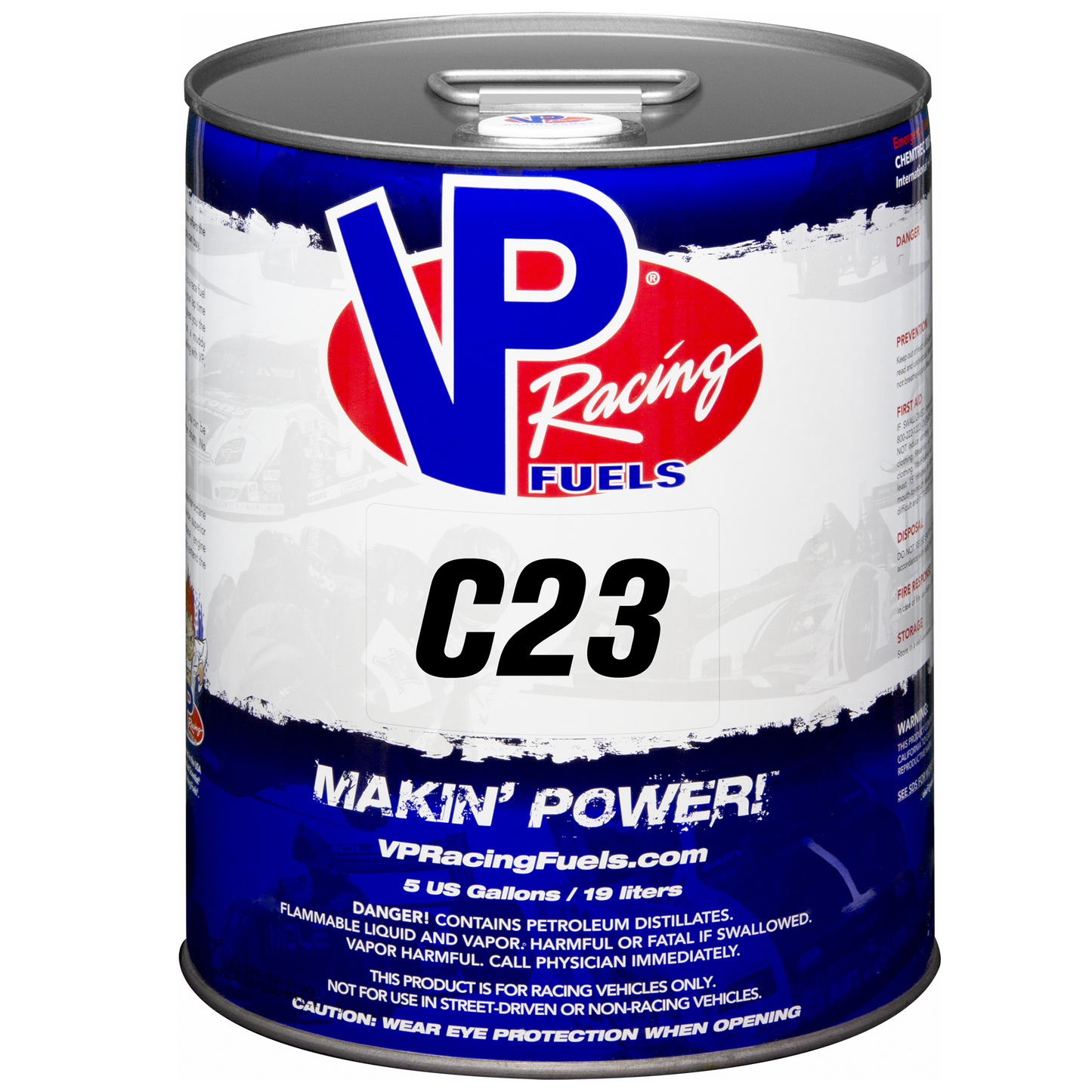 VP C23 Leaded Race Fuel - 5 Gallon Pail ** Pick-Up Only **