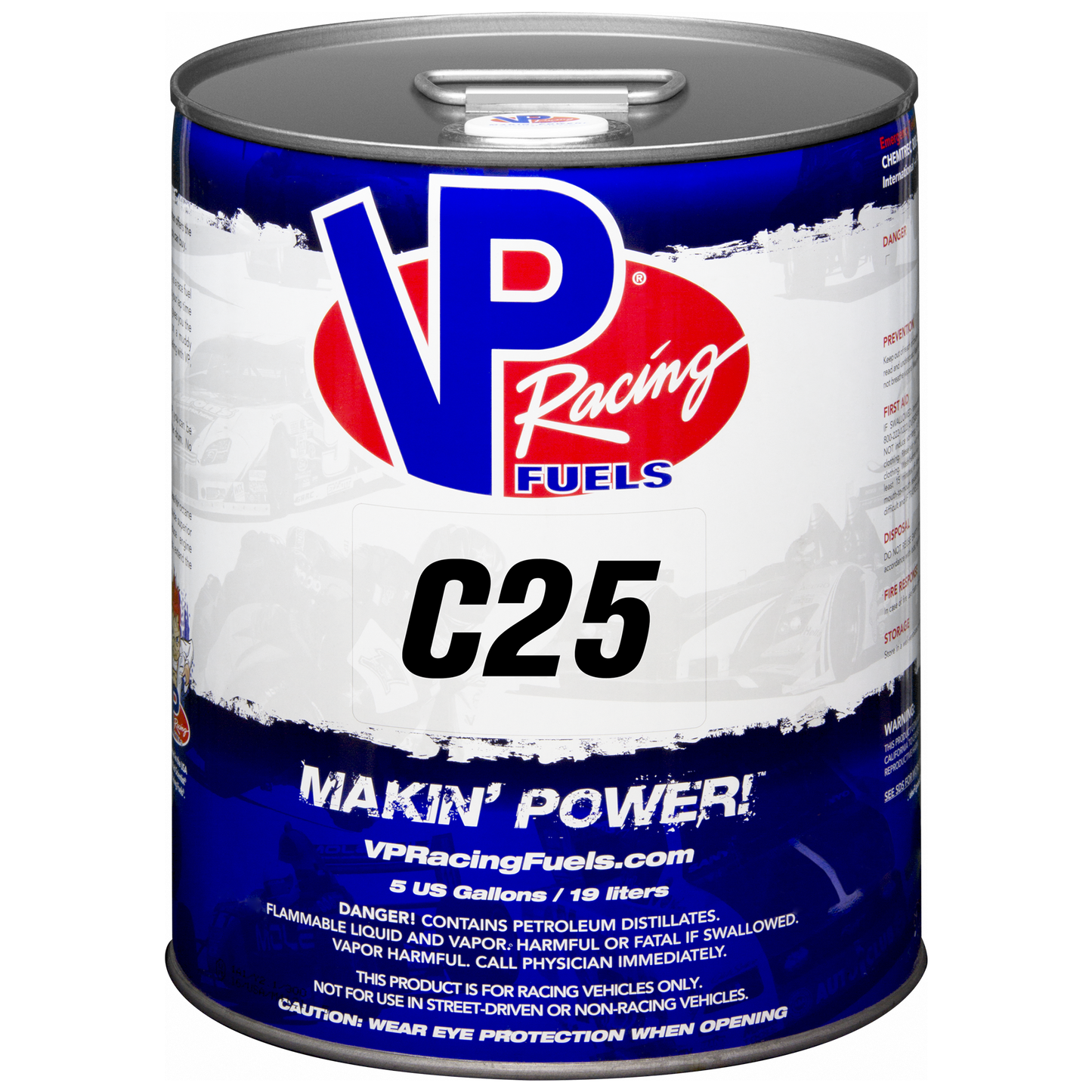 VP C25 Leaded Race Fuel - 5 Gallon Pail ** Pick-Up Only **