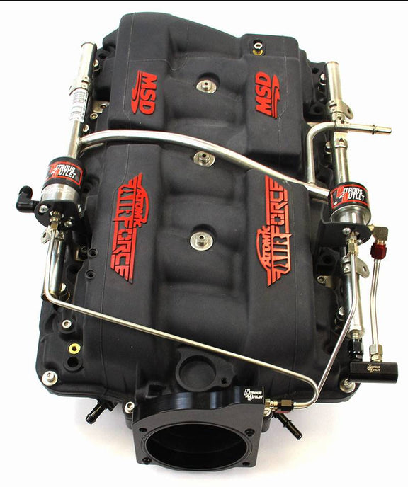 MSD Atomic AirForce LS1 Intake HardLined Plate System Nitrous Outlet