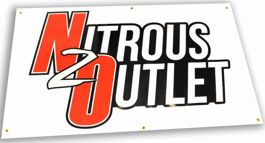 Nitrous Outlet White Promotional Banner (5'x3')