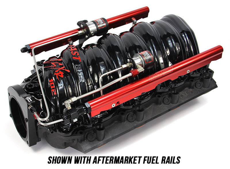 102mm FAST Intake Hard-Lined Plate System with Aftermarket Fuel Rails ...